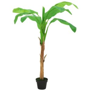 VidaXL Albero di Banane Artificiale con Vaso 165 cm Verde