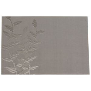 Tovaglietta all&#039;americana Velvet Grey Leaf PVC/PS 30 x 45 cm AMBITION