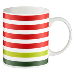 Mug Juicy strisce rosse e verdi 35 cl DOMOTTI
