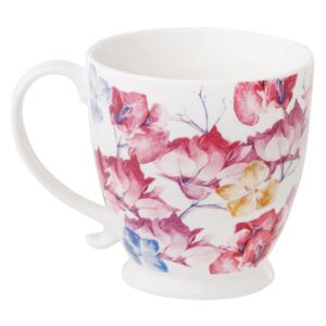 Mug in porcellana Garden Be Glamourous 48 cl fiori rosa AMBITION