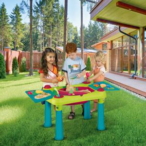 Tavolo attività per bambini Creative Play Table turchese-rosso KETER