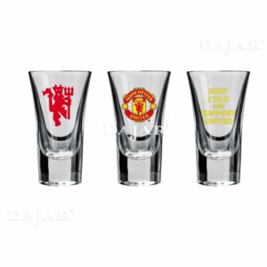 Set di 3 bicchieri da vodka Manchester United SUPPORT UNITED 50ml