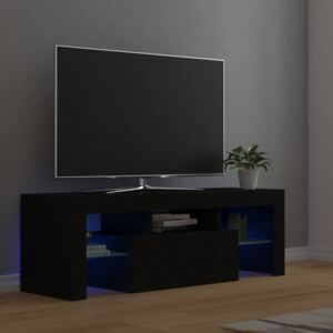 VidaXL Mobile Porta TV con Luci LED Nero 120x35x40 cm