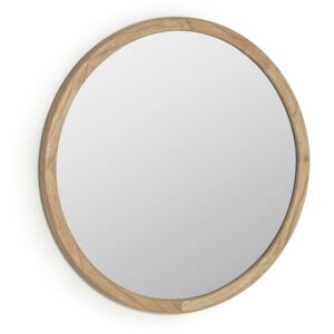 Kave Home - Specchio rotondo Alum in legno massello di mindi Ø 80 cm