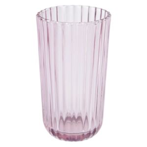 Kave Home - Bicchiere grande Savelia di vetro rosa chiaro