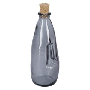Kave Home - Bottiglia Rohan in vetro blu in vetro 100% riciclato