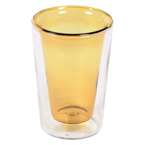 Kave Home - Bicchiere Aryas vetro trasparente e giallo