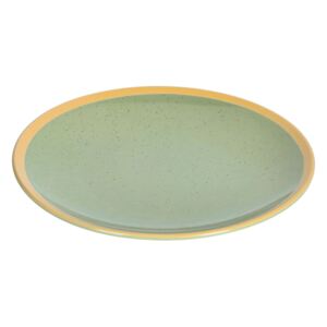 Kave Home - Piatto piano Tilia in ceramica verde chiaro