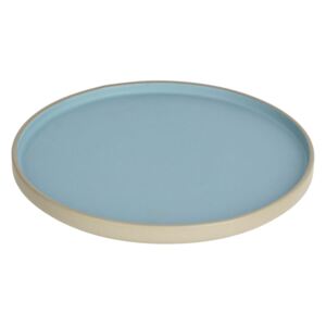 Kave Home - Piatto piano Midori in ceramica blu