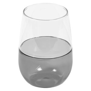 Kave Home - Bicchiere grande Inelia trasparente e vetro grigio