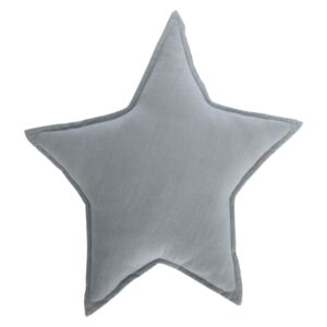 Kave Home - Cuscino stella Noor 100% cotone (GOTS) grigio 44 x 30 cm