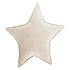 Kave Home - Cuscino stella Noor 100% cotone (GOTS) beige 44 x 30 cm