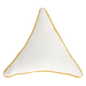 Kave Home - Cuscino triangolare Fresia 100% cotone bianco
