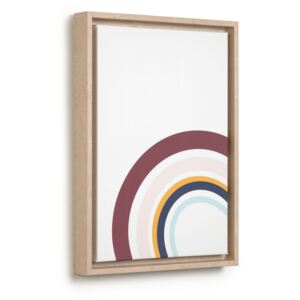 Kave Home - Quadro Cindi arcobaleno multicolore 29,8 x 42 cm