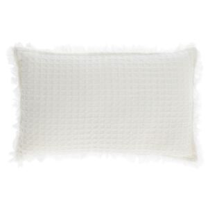 Kave Home - Fodera per cuscino Shallow 100% cotone bianco 30 x 50 cm