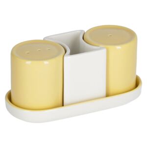 Kave Home - Set sale e pepe Midori in ceramica gialla