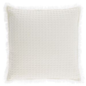 Kave Home - Fodera per cuscino Shallow 100% cotone bianco 45 x 45 cm