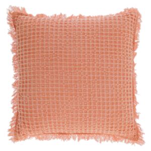 Kave Home - Fodera per cuscino Shallow 100% cotone arancione 45 x 45 cm