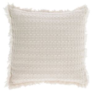 Kave Home - Fodera per cuscino Shallowin 100% cotone bianco 45 x 45 cm