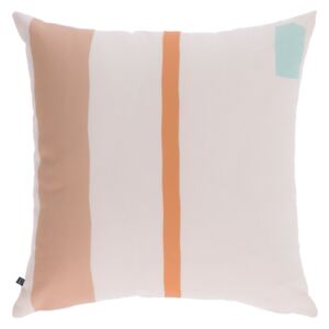 Kave Home - Fodera per cuscino Calantina righe verticali multicolori 45 x 45 cm