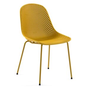 Kave Home - Sedia Quinby giallo