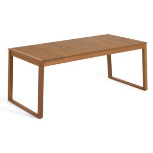 Kave Home - Tavolo da esterno Emili in legno massello di acacia 190 x 90 cm FSC 100%