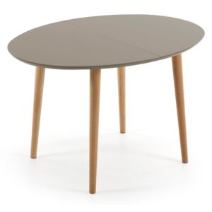 Kave Home - Oqui tavolo allungabile ovale 120-200 cm marrone