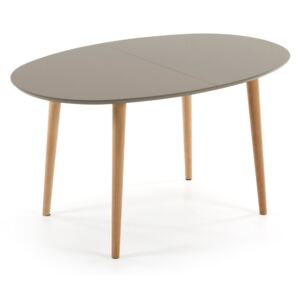 Kave Home - Oqui tavolo allungabile ovale 140-220 cm marrone