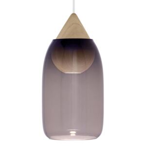 Mater Liuku Drop sosp legno naturale, vetro viola
