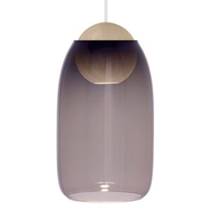 Mater Liuku Ball sosp legno naturale vetro viola