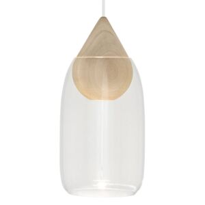 Mater Liuku Drop sosp legno, vetro trasparente