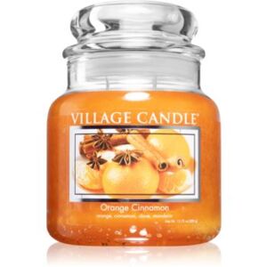 Village Candle Orange Cinnamon candela profumata (Glass Lid) 389 g