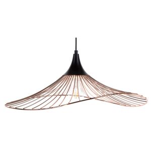 Lampada Color Rame con Paralume in Filo Design Industriale Beliani