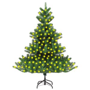 VidaXL Albero di Natale Artificiale Abete Nordmann con LED Verde 210cm