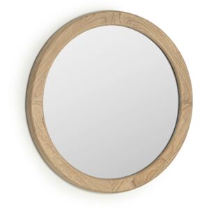 Kave Home - Specchio rotondo Alum in legno massello di mindi Ø 50 cm