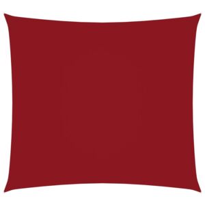 VidaXL Parasole a Vela in Tela Oxford Quadrata 7x7 m Rosso