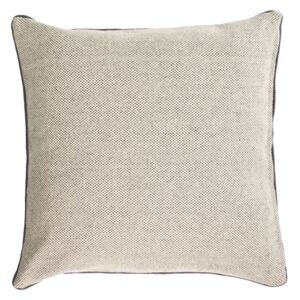 Fodera cuscino Celmira100% cotone grigio e bordi in grigio 45 x 45 cm