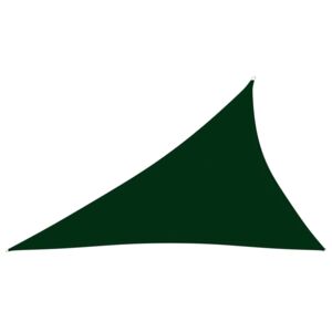 VidaXL Parasole a Vela Oxford Triangolare 3x4x5 m Verde Scuro