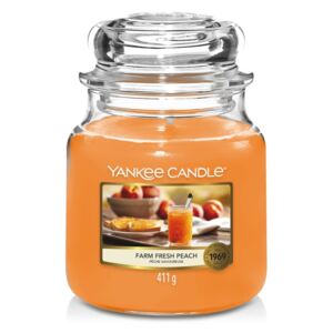 Yankee Candle profumata candela Farm Fresh Peach Classic medio