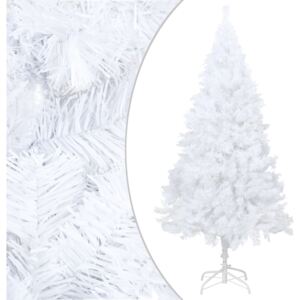 VidaXL Albero di Natale Artificiale con Rami Folti Bianco 150 cm PVC