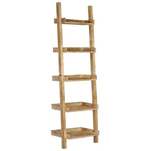 VidaXL Ladder Shelf Brown 75x37x205 cm solido Mango Legno