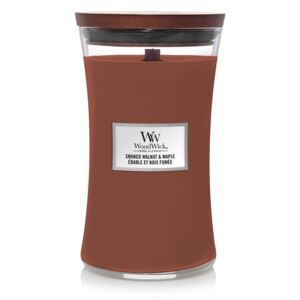 WoodWick marrone profumata candela Smoked Walnut & Maple giara grande