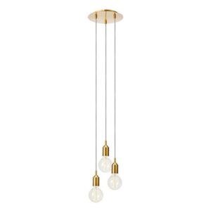 Markslöjd 108099 - Lampadario su filo BRONX 3xE27/60W/230V bronzo