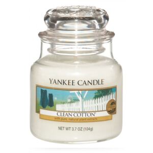 Yankee Candle profumata candela Clean Cotton Classic piccolo