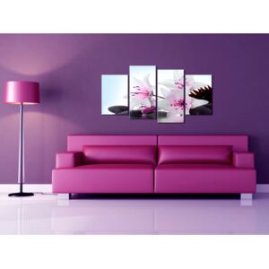 Quadro contemporaneo Orchidee color rosa