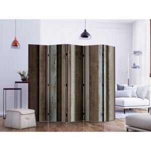 Paravento Da Giardino Outsunny 4 Pannelli - Divisorio Pieghevole Crema 221x172cm