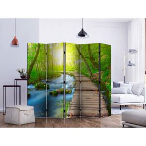 Paravento design Green forest II [Room Dividers]