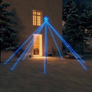 VidaXL Luci per Albero Natale Interni Esterni 576 LED Blu 3,6 m