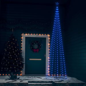 VidaXL Albero di Natale a Cono con 400 LED Blu 100x360 cm