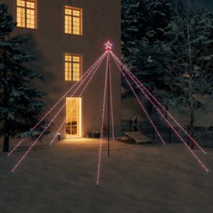 VidaXL Luci per Albero di Natale Interni Esterni 800 LED Colorate 5 m